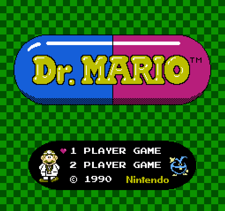 Dr. Mario title screen