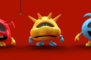 tiny image of yellow virus standing there