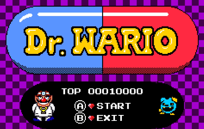 Mr. Driller title screen
