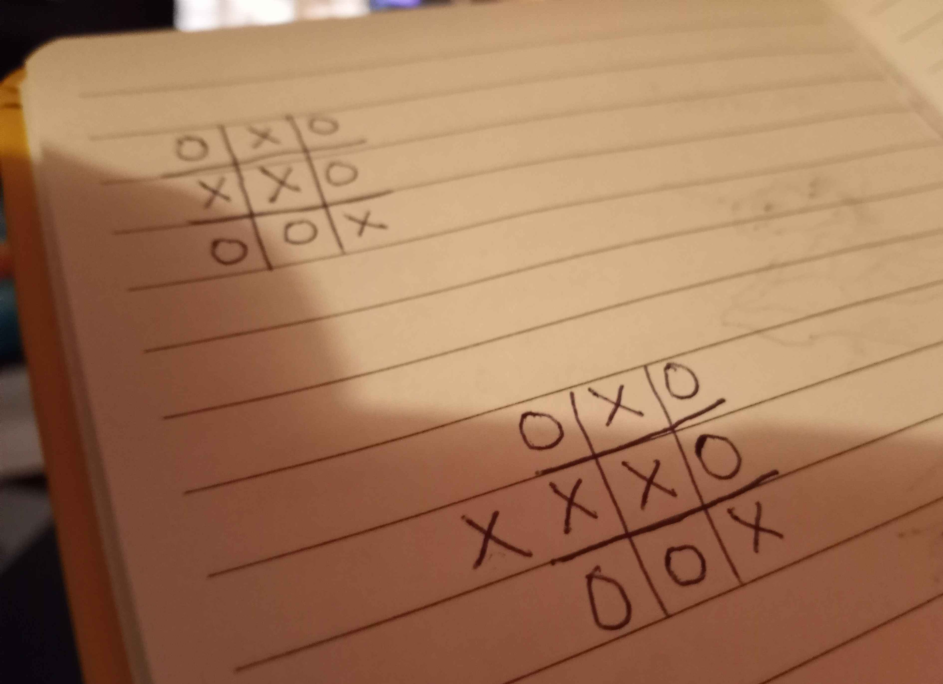 my own picture of tic tac toe