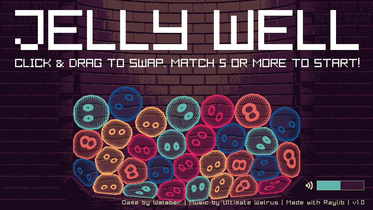 jelly well title screen