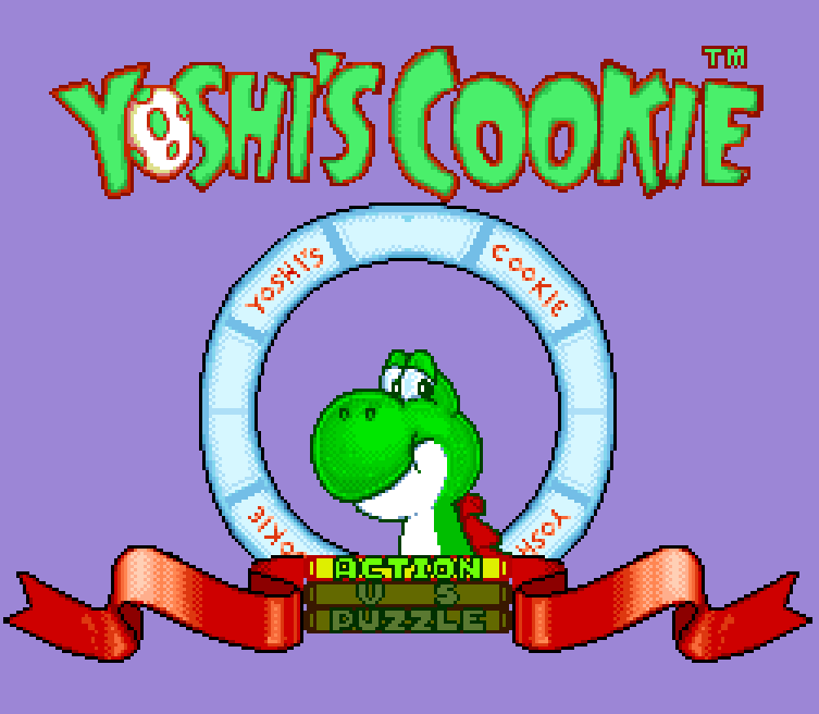 yoshi cookie snes title screen