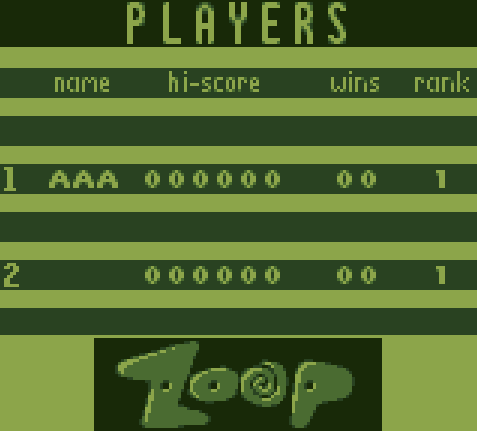 zoop game boy multiplayer connection screen i coudln't move past