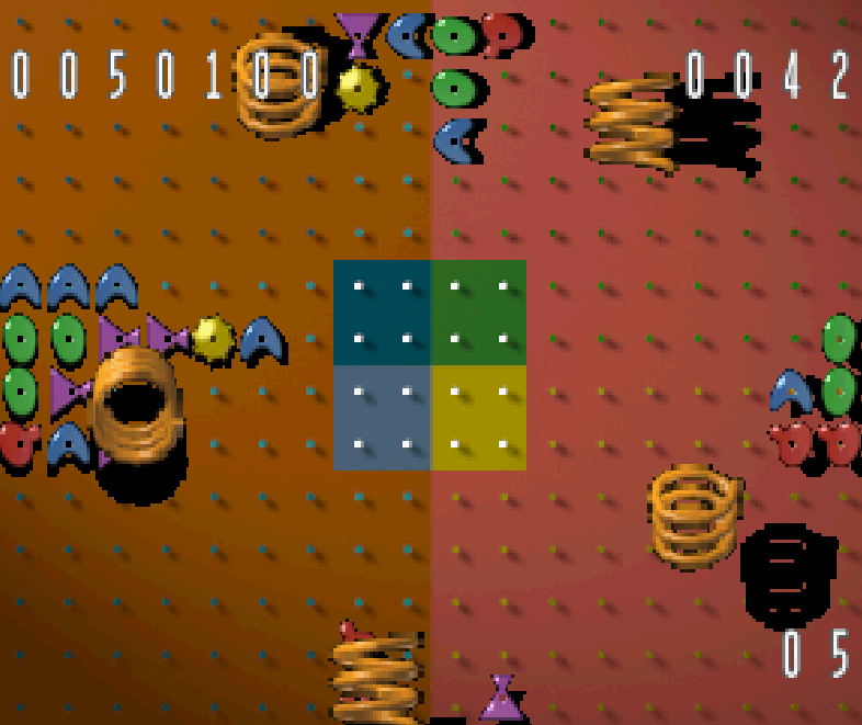 springs flying around and clearing the board in... either the ps1 or saturn version i forget which i took this on.