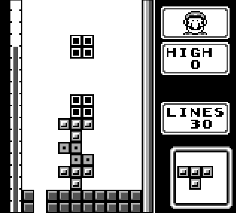 Multiplayer gameplay with garbage lines at the bottom