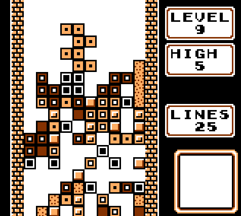 B type gameplay. It's a horrible mess of blocks.