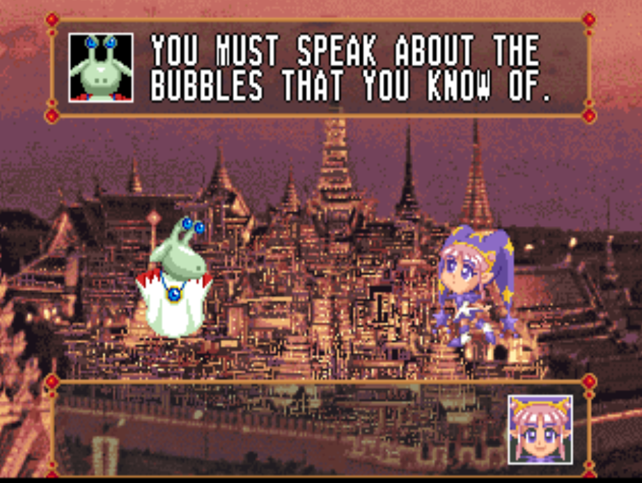 I don't know that much yet...! Forgive me...! slug mage and jester talking. You must speak about the bubbles you know of
