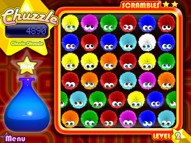 As a kid, I briefly got really into Koosh balls. If only I knew about Chuzzle back then. little fuzzy circle guys gameplay