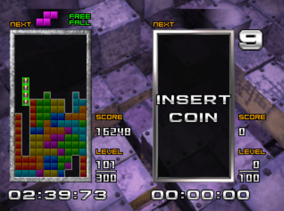 I worry that my TGM blurbs are lacking. I know they're kind of the best games ever made but I haven't gotten to put much time into the later ones yet + I'm still only a regular at Tetris. But hopefully with time... tgm2 gameplay in cube world